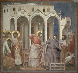 The Cleansing of the Temple by Giotto di Bondone